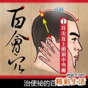 治便秘的百会穴