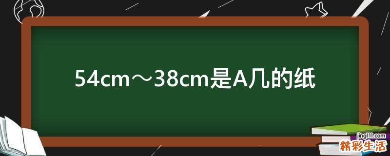 54cm~38cm是A几的纸