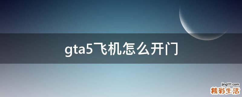 gta5飞机怎么开门