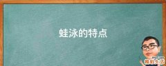 蛙泳的特点