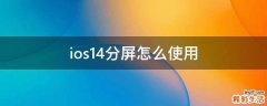ios14分屏怎么使用