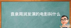 袁泉周润发演的电影叫什么