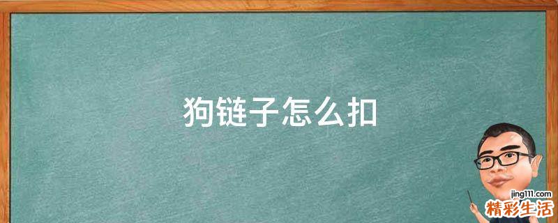 狗链子怎么扣