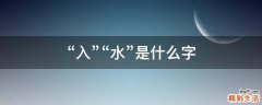 “入”“水”是什么字