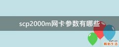 scp2000m网卡参数有哪些