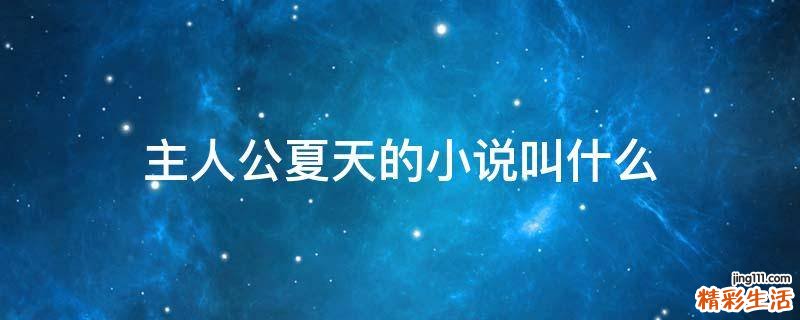 主人公夏天的小说叫什么