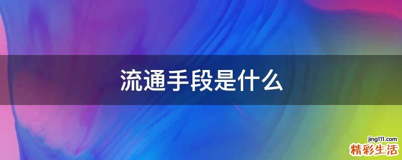 流通手段是什么