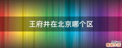 王府井在北京哪个区
