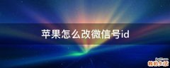 苹果怎么改微信号id