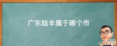 广东陆丰属于哪个市