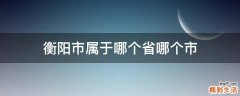 衡阳市属于哪个省哪个市