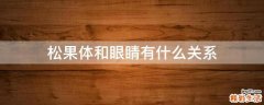 松果体和眼睛有什么关系