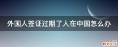 外国人签证过期了人在中国怎么办