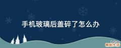 手机玻璃后盖碎了怎么办