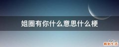 姐圈有你什么意思什么梗