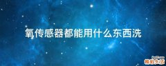 氧传感器都能用什么东西洗