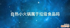 自热小火锅属于垃圾食品吗