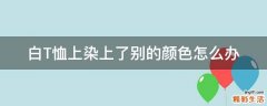 白T恤上染上了别的颜色怎么办