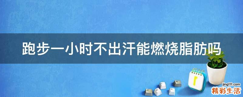 跑步一小时不出汗能燃烧脂肪吗