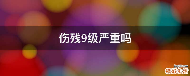 伤残9级严重吗