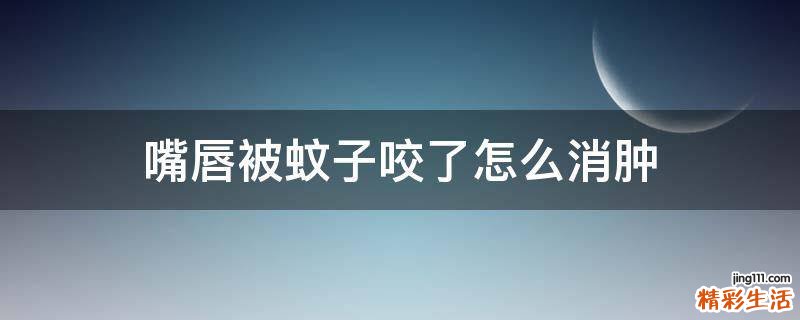 嘴唇被蚊子咬了怎么消肿