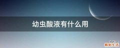 幼虫酸液有什么用