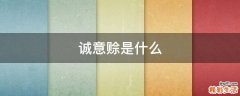 诚意赊是什么