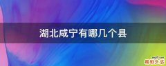 湖北咸宁有哪几个县