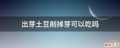 出芽土豆削掉芽可以吃吗