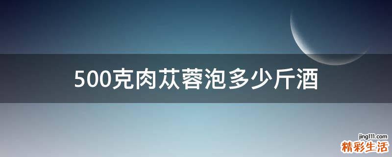 500克肉苁蓉泡多少斤酒