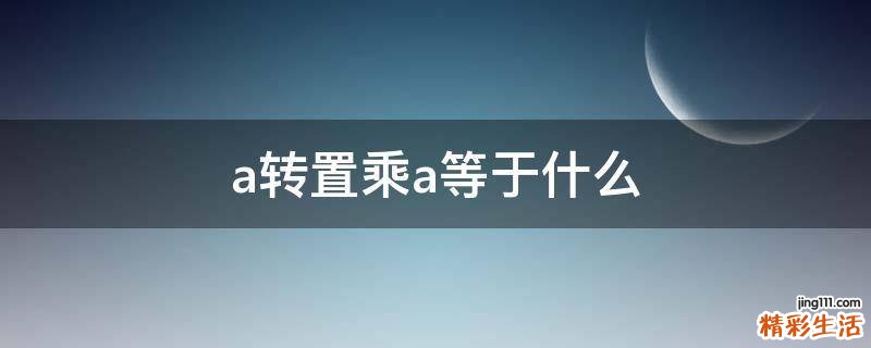 a转置乘a等于什么