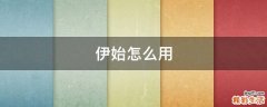 伊始怎么用