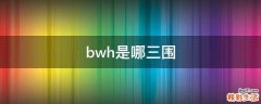 bwh是哪三围