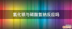 氯化钡与碳酸氢钠反应吗