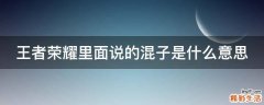 王者荣耀里面说的混子是什么意思