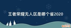 王者荣耀无人区是哪个省2020