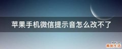 苹果手机微信提示音怎么改不了
