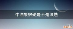 牛油果很硬是不是没熟