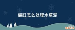 翻缸怎么处理水草泥