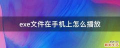 exe文件在手机上怎么播放