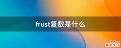frust复数是什么
