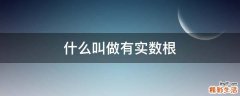 什么叫做有实数根