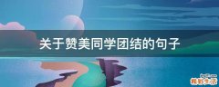 关于赞美同学团结的句子