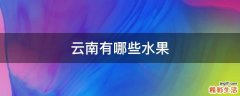 云南有哪些水果