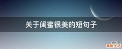 关于闺蜜很美的短句子