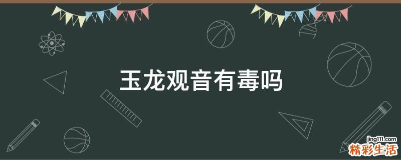 玉龙观音有毒吗