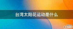 台湾太阳花运动是什么