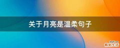 关于月亮是温柔句子