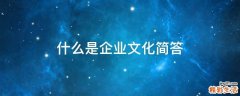 什么是企业文化简答