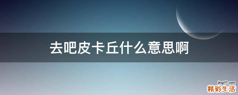 去吧皮卡丘什么意思啊